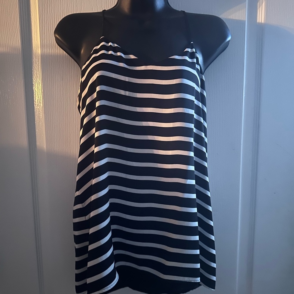 Express Monochrome Striped Tank Top